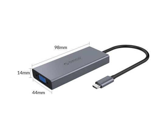 Orico 5-in-1 Adapter Hub, HDMI 4K + USB 3.0 + VGA + AUX + USB-C PD 60W