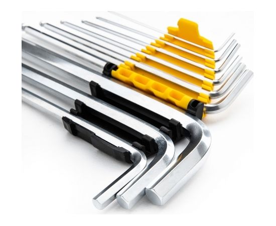 Hex Key Sets 1.5-10mm Deli Tools EDL3080 (silver)