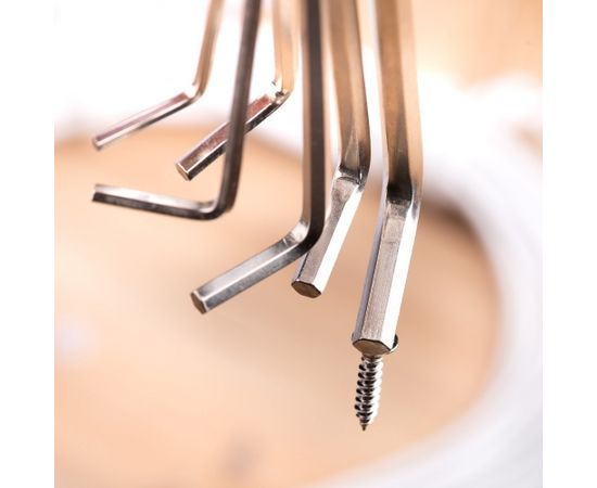 Hex Key Sets 1.5-6mm Deli Tools EDL3080 (silver)