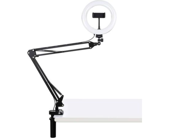 Puluz Desktop arm stand with 20cm LED Vlogging Ring PKT3089B