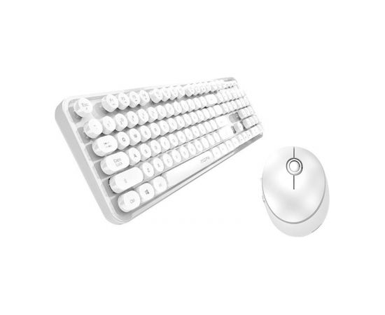 Wireless keyboard + mouse set MOFII Sweet 2.4G (white)