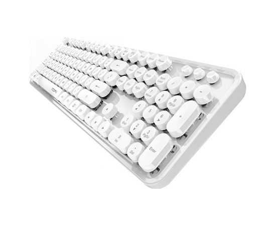 Wireless keyboard + mouse set MOFII Sweet 2.4G (white)