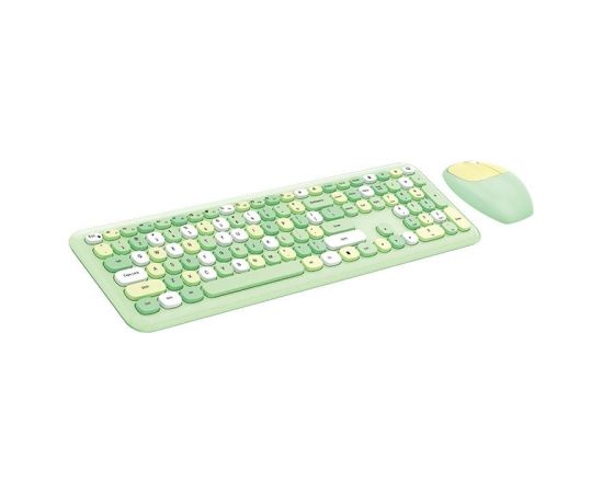 Wireless keyboard + mouse set MOFII 666 2.4G (Green)