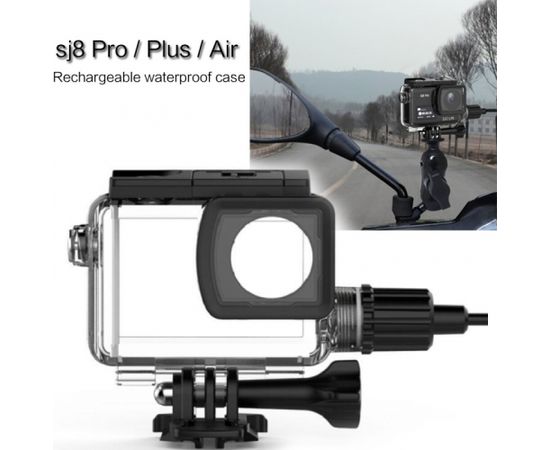 SJCam Оригинальный SJ8 Air Plus Pro Водостойкий чехол с подключением 12-38V Авто/ Мото Зарядки