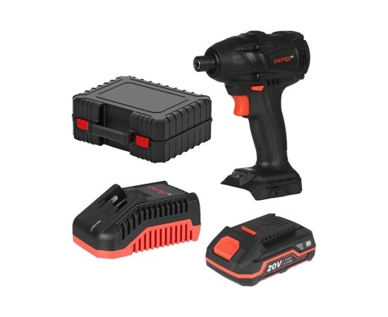 Akumulatora triecienskrūvgriezis 20V 1x2.0Ah, bezoglīšu DTD-200BC-120S Ultra DNIPRO-M Trieciena uzgriežņu pistoles ar akumulatoru