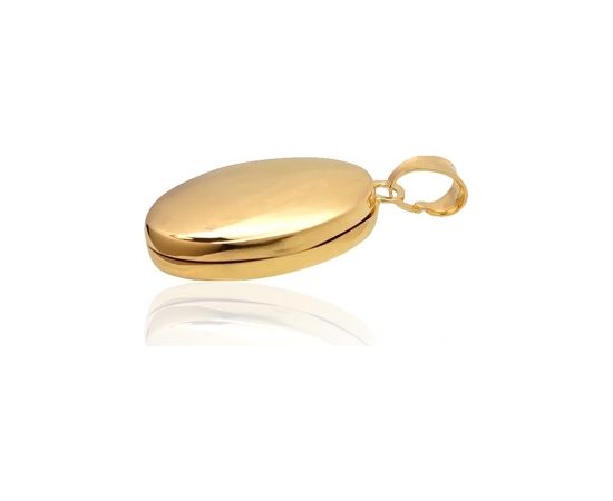 Серебряный кулон #2301939(PAu-Y), Серебро	925°, желтое золото (покрытие), 5.1 гр.