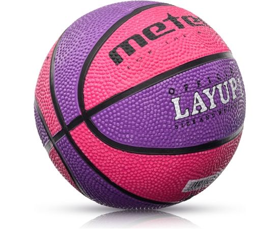 Basketbola bumba METEOR LAYUP 1 pink/purple