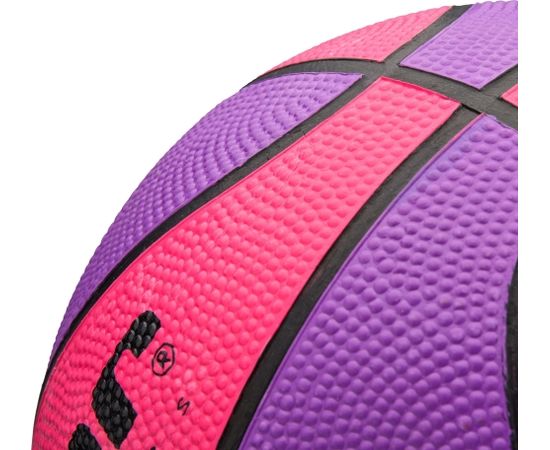 Basketbola bumba METEOR LAYUP 1 pink/purple