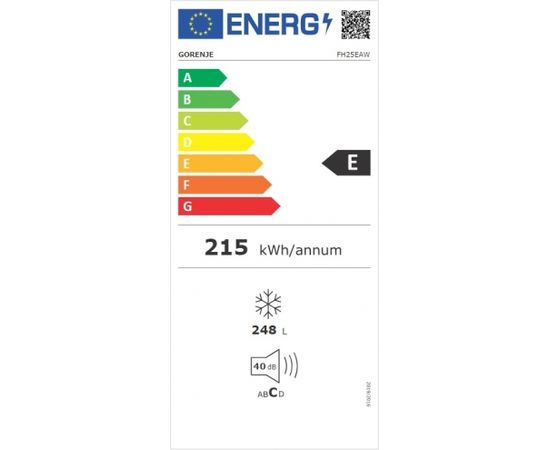 Gorenje FH25EAW Saldētava 248L