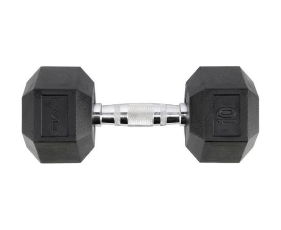 Hantele HEX PRO BLACK 10 KG HMS (1 gab.) Гантели и наборы