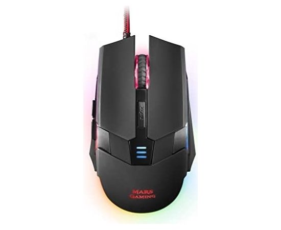 Mars Gaming MM116 Игровая мышь с 7 LED RGB цветами 3200 DPI USB черный