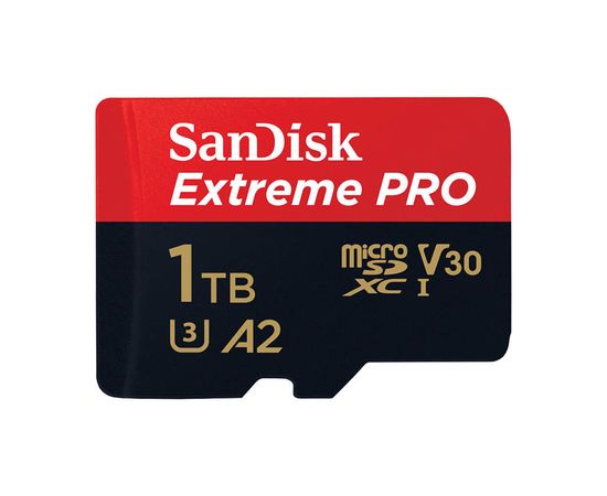 SANDISK EXTREME PRO microSDXC 1TB 200/140 MB/s UHS-I U3 memory card (SDSQXCD-1T00-GN6MA)