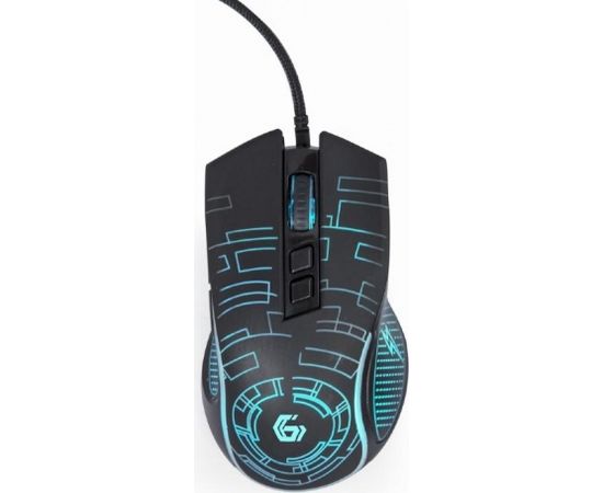 MOUSE USB OPTICAL GAMING/BLACK MUSG-RGB-01 GEMBIRD