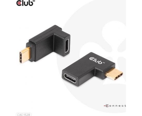 CLUB 3D CAC-1528 USB Type-C Gen2 Angled Adapter set of 2 up to 4K120Hz M/F