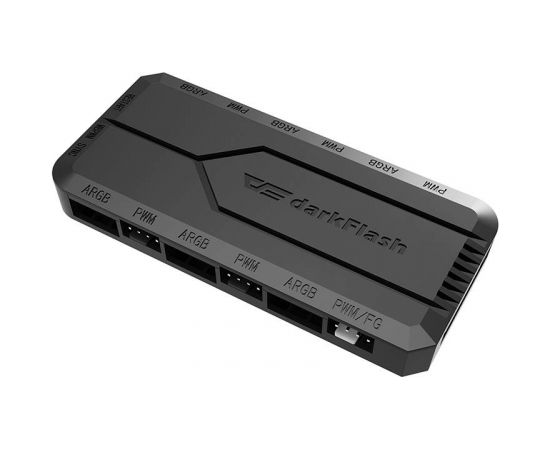 Darkflash RC2 RGB PWM Fan control box for computer + remote controller (black)