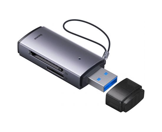 Baseus Lite Series SD/TF memory card reader, USB (gray)