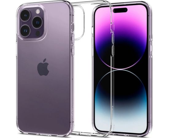 Spigen Liquid Crystal Elastīgs triecienu absorbējošs aizmugures maks priekš Apple iPhone 14 Pro Max Caurspīdīgs