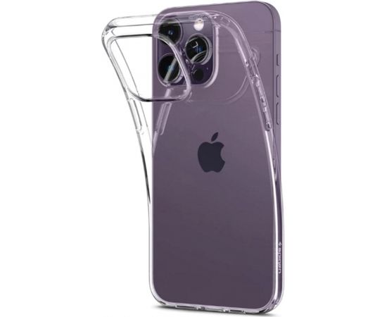 Spigen Liquid Crystal Elastīgs triecienu absorbējošs aizmugures maks priekš Apple iPhone 14 Pro Max Caurspīdīgs