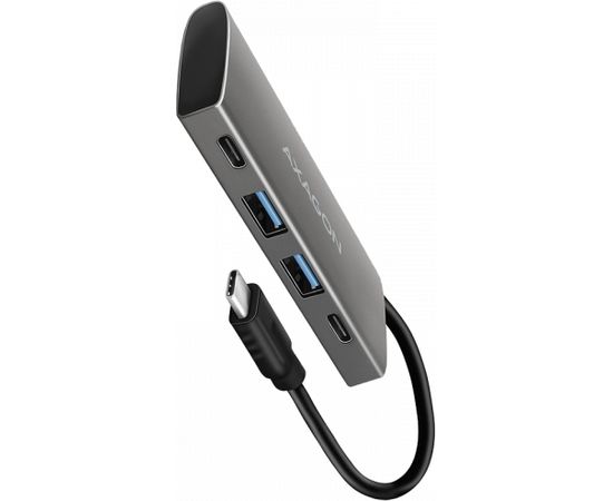 AXAGON HMC-4G2 2x USB-A + 2x USB-C, USB-C 3.2 Gen 2 10Gbps hub, 13cm USB-C cable