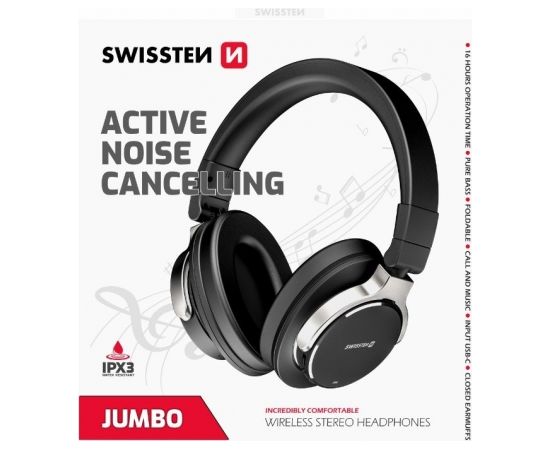 Swissten Jumbo ANC Stereo Bluetooth Bezvadu Austiņas