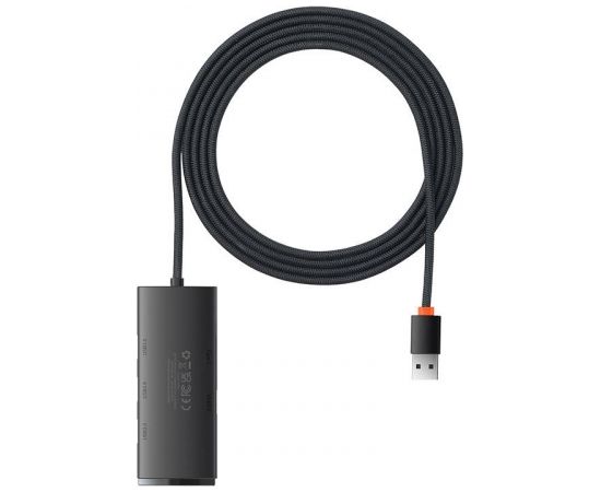 Hub 4w1 Baseus Lite Series USB do 4x USB 3.0 2m (czarny)