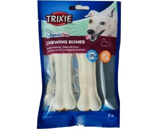 TRIXIE Denta Fun Bone with duck- Dog treat - 70g