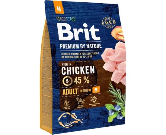 BRIT Premium by Nature Adult M - dry dog food Chicken - 8 kg