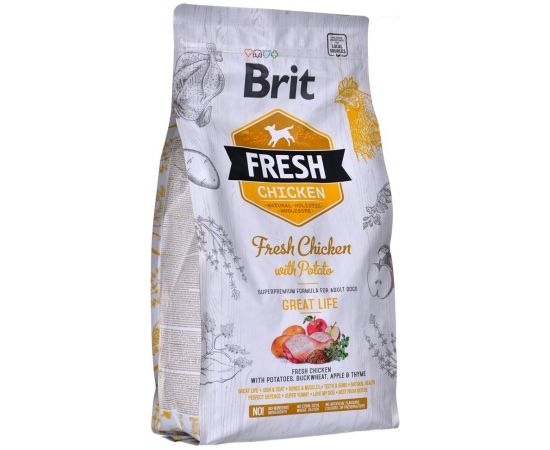 Brit Fresh Chicken & Potato Adult Great Life  2,5kg