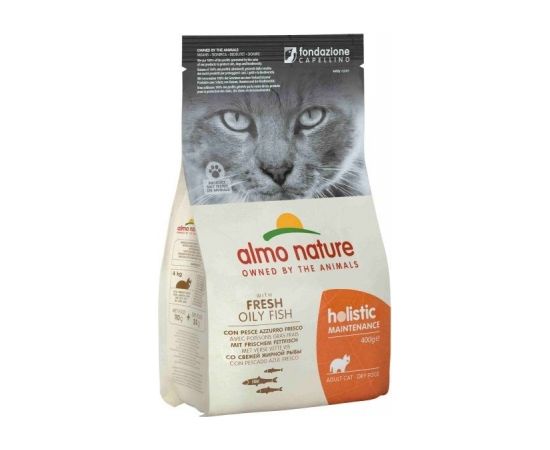 ALMO NATURE Holistic Adult with oily fish - Dry Cat Food - 400 g