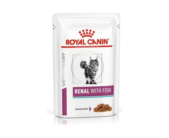 ROYAL CANIN Renal with Fish Wet cat food Chunks in sauce Chicken, Pork, Salmon 12x85 g