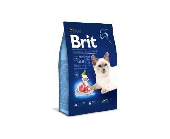 BRIT PREMIUM BY NATURE STERILIZED Dry cat food Lamb 300 g