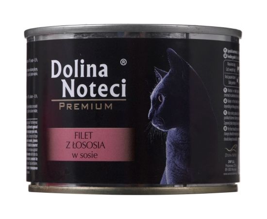 Dolina Noteci Premium salmon fillet with sauce - wet cat food - 185 g