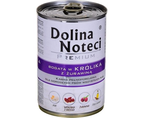 DOLINA NOTECI Premium Rich in rabbit and cranberry - wet dog food - 400 g