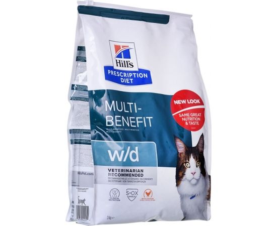 HILL'S PRESCRIPTION DIET Multi-Benefit Feline w/d Dry cat food Chicken 3 kg