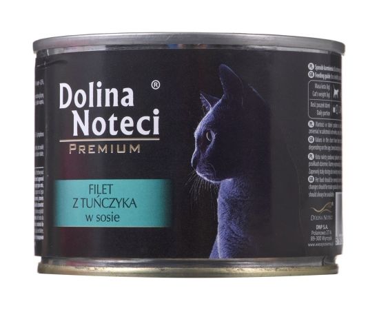 Dolina Noteci Premium tuna fillet with sauce - wet cat food - 185 g