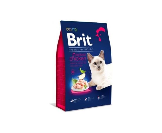 BRIT PREMIUM BY NATURE STERILIZED Dry cat food Chicken 300 g