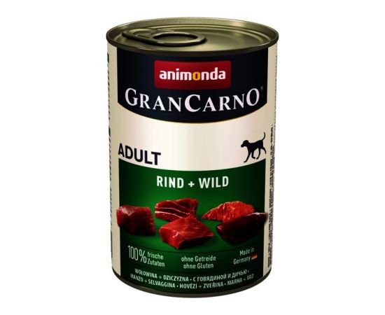 animonda GranCarno beef + game Beef, Game (pet food flavor) Adult 400 g