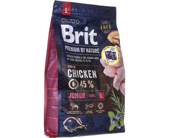 Brit Premium by Nature Junior L Puppy Chicken 3 kg