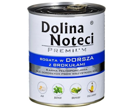 DOLINA NOTECI Premium Rich in cod and broccoli - wet dog food - 800 g