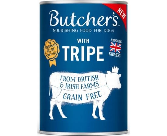 BUTCHER'S Original Tripe Mix Rumen Pate - wet dog food - 400g