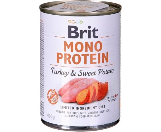 BRIT MONO PROTEIN Wet dog food Turkey with sweet potato 400 g