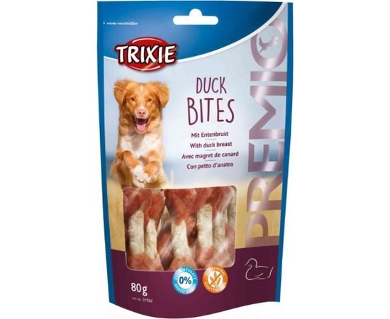 TRIXIE Snacki Premio Duck Bites - Dog treat - 80g