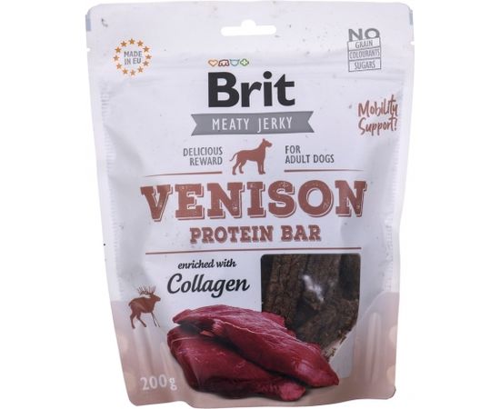 Brit Jerky Venison Protein Bar Dog Snacks 200 g