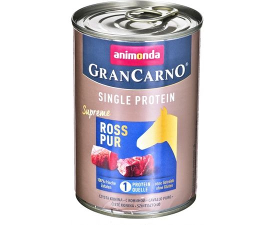 animonda GranCarno Single Protein flavor: horse meat - 400g can