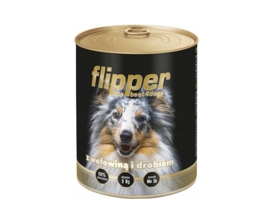 DOLINA NOTECI Flipper - Beef with poultry - wet dog food - 800 g