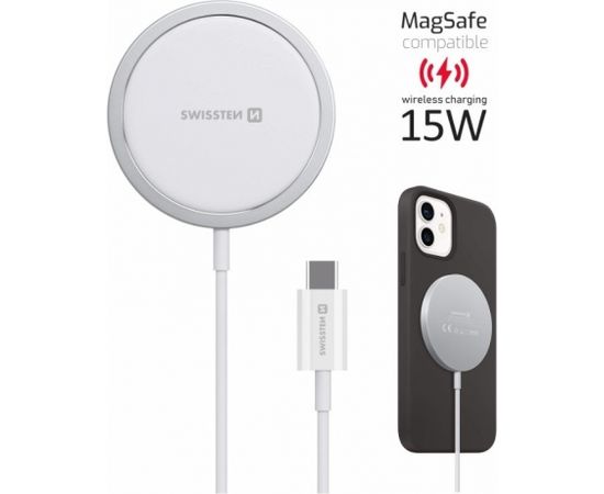Swissten MagStick Зарядное устройство 15W для Apple iPhone USB-C