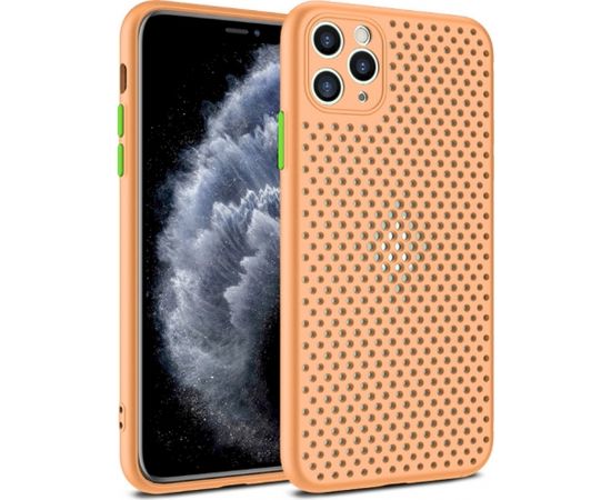 Fusion Breathe Case Silikona Aizsargapvalks Priekš Apple iPhone 12 / 12 Pro Oranžs