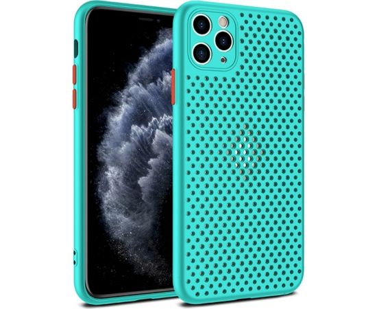 Fusion Breathe Case Silikona Aizsargapvalks Priekš Apple iPhone 12 Pro Max Mentola