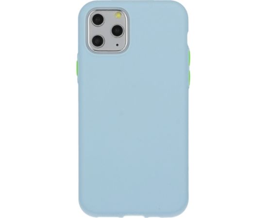 Fusion Solid Case Silikona Aizsargapvalks Priekš Apple iPhone 12 / 12 Pro Gaiši Zils