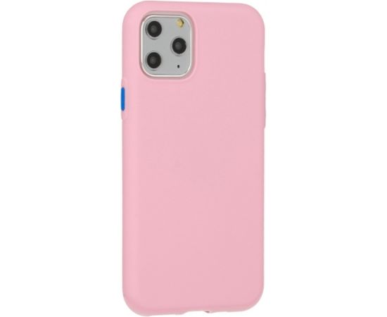 Fusion Solid Case Silikona Aizsargapvalks Priekš Apple iPhone 12 / 12 Pro Rozā